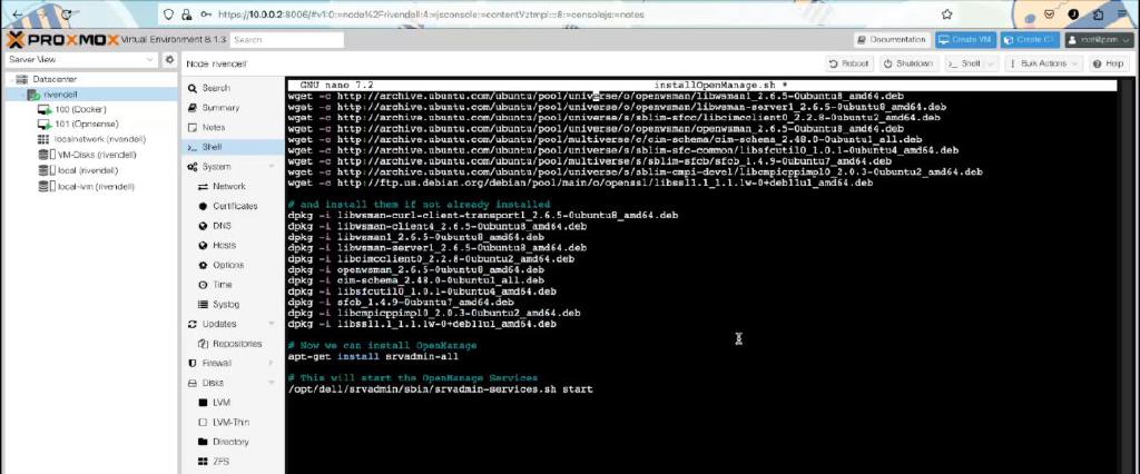 How To Install Dell OpenManage Server Administrator on Proxmox 8.1.3