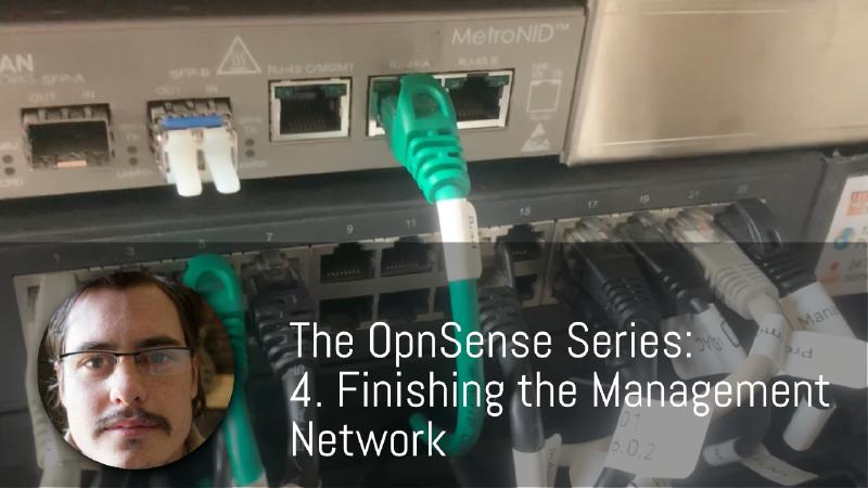 Featured image of post Finishing the Management Network